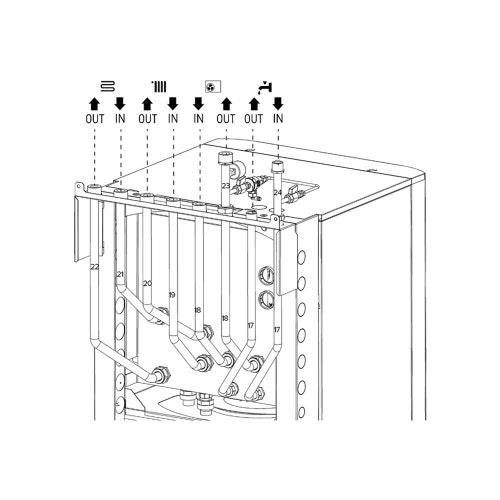 Immagine di Ariston HP MONOBLOCCO FS connessioni in alto 3319176