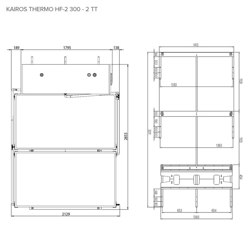 Immagine di Ariston KAIROS THERMO HF-2 300-2 TT IT Sistema solare termico a circolazione naturale con accumulo e 2 collettori orizzontali, installazione a TETTO 3022448