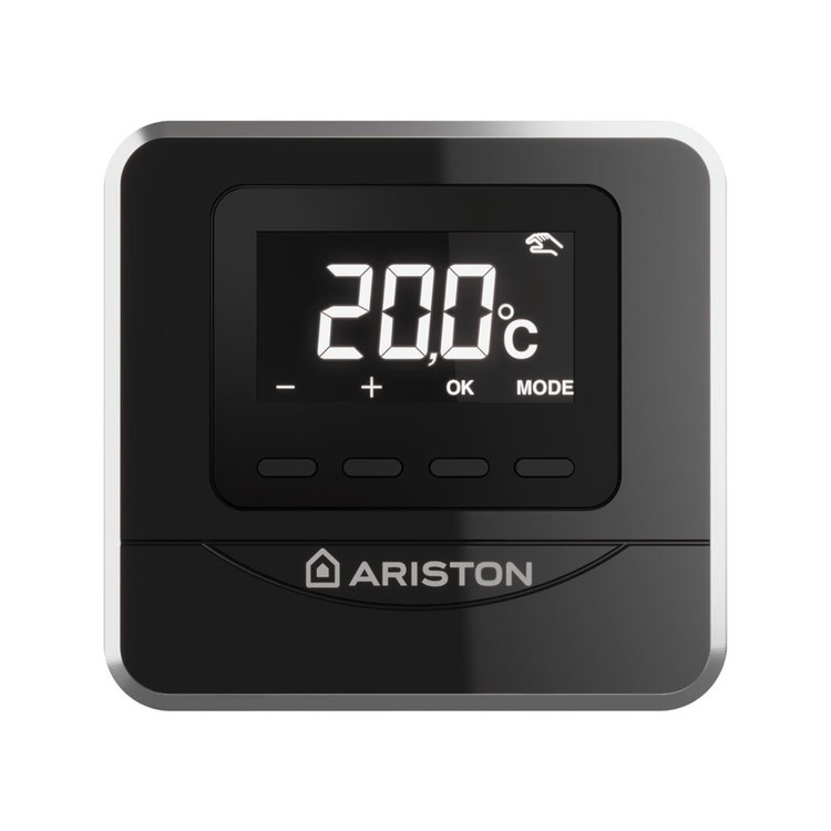 Ariston 3319118 CUBE RF Termostato ambiente per gestione multizona senza  fili, nero