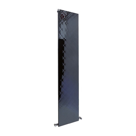 Immagine di Deltacalor QUILT VERTICALE radiatore H.150 L.38 cm, in acciaio inox, finitura black steel QT1V150038XN