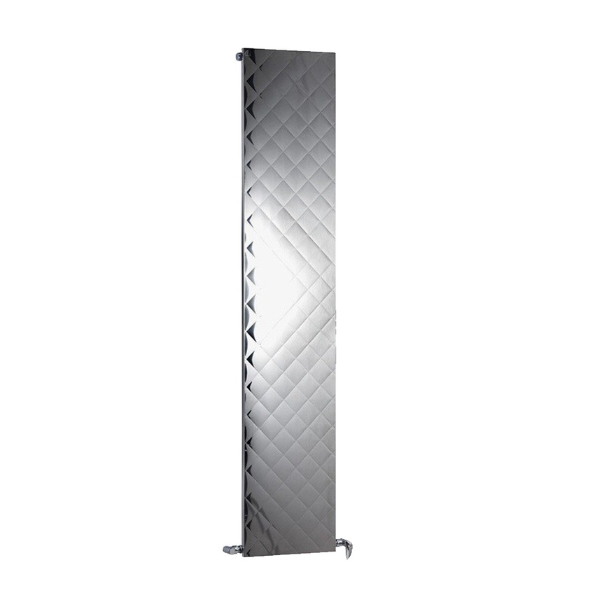 Immagine di Deltacalor QUILT VERTICALE radiatore H.200 L.38 cm, in acciaio inox, finitura natural QT1V200038X