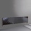 Immagine di Deltacalor QUILT ORIZZONTALE radiatore H.52,8 L.150 cm, in acciaio inox, finitura black steel QT1H150052XN