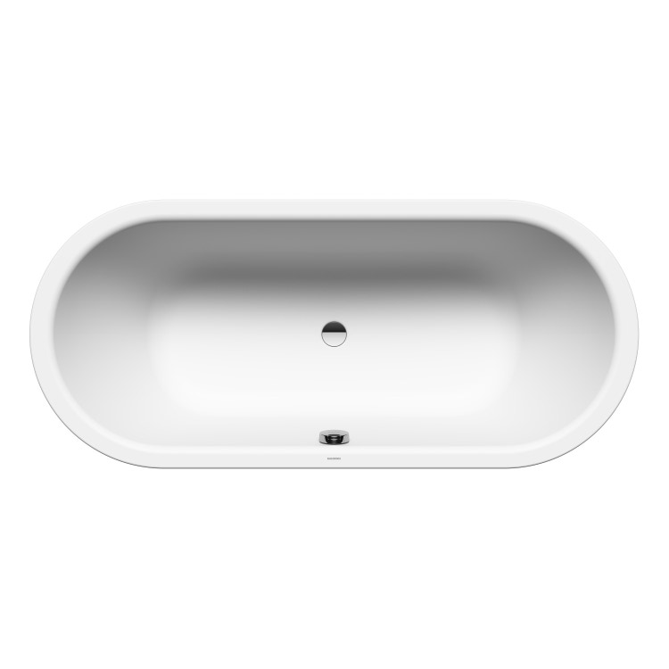 Kaldewei CLASSIC DUO OVAL vasca ovale L.170 P.75 cm, in acciaio smaltato, colore bianco alpino finitura opaco 291400010711