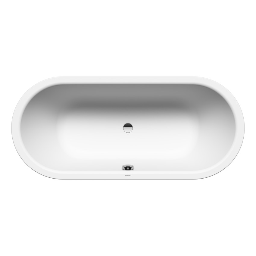 Immagine di Kaldewei CLASSIC DUO OVAL vasca ovale L.170 P.75 cm, in acciaio smaltato, colore bianco alpino finitura opaco 291400010711