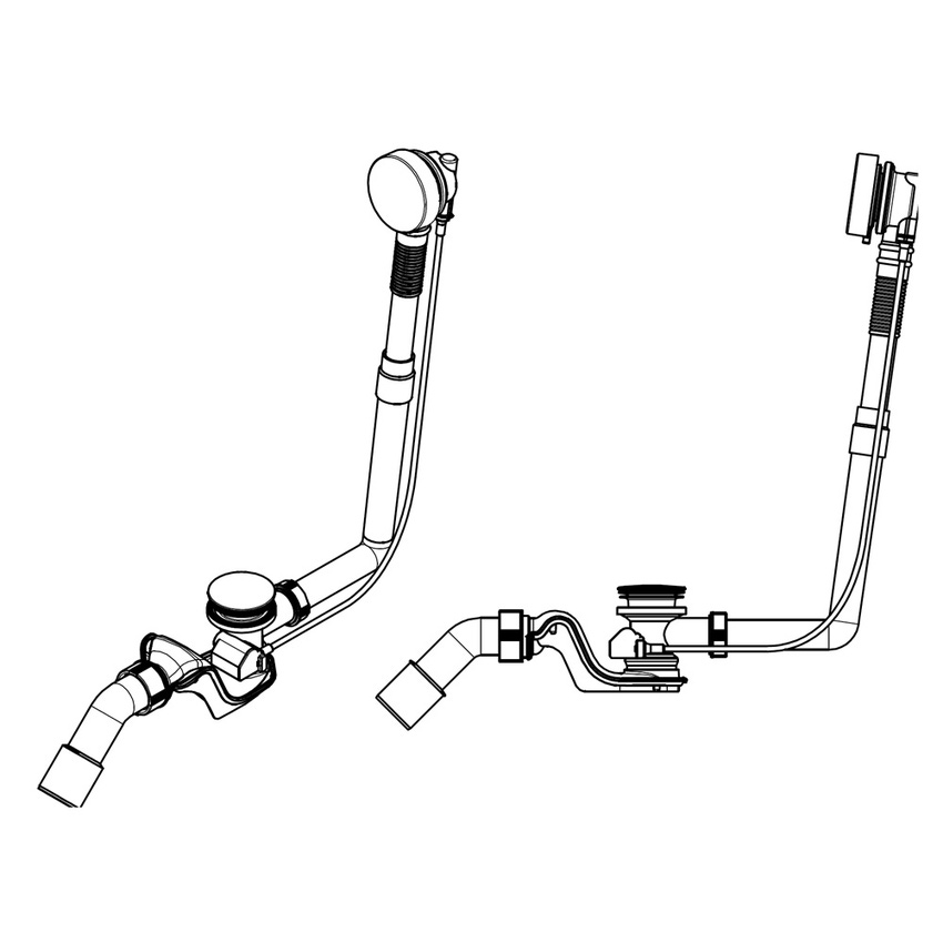Immagine di Kaldewei COMFORT LEVEL colonna di scarico standard, finitura cromo 687772330999