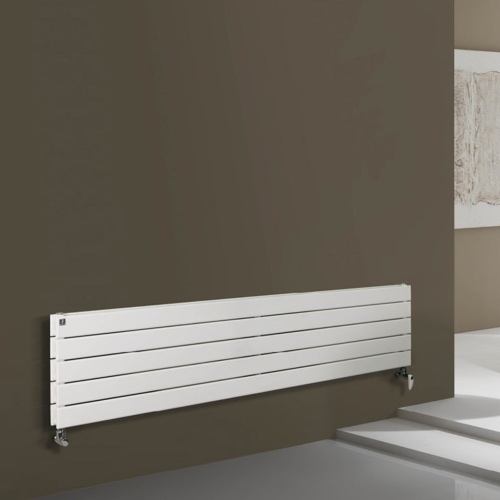 Immagine di Deltacalor FLYLINE ORIZZONTALE DOPPIO radiatore H.45 L.180 cm, colore bianco FL2H180006B