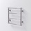 Immagine di Deltacalor STEEL RETRÒ scaldasalviette H.49,8 L.49,8, finitura inox lucido RTR050045X