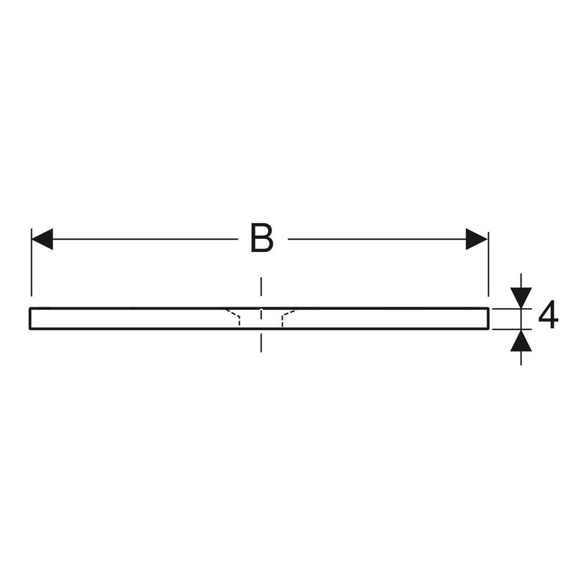 Immagine di Geberit OLONA piatto doccia quadrato 90 cm, colore bianco finitura opaco 550.751.00.1