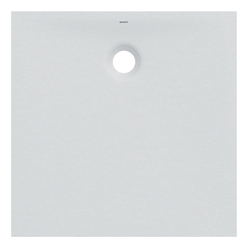 Immagine di Geberit OLONA piatto doccia quadrato 100 cm, colore bianco finitura opaco 550.752.00.1