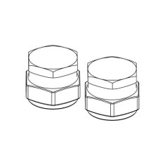 Immagine di Immergas Kit 2 tappi ribassati per collettore piano CP4 XL/M 3.026082