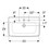 Immagine di Geberit SELNOVA COMPACT lavabo L.63 cm, con foro rubinetteria e troppopieno, colore bianco finitura lucido 501.890.00.7