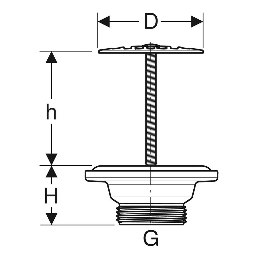 Immagine di Geberit piletta a scarico libero con griglia e guarnizione, finitura cromo 152.005.00.1