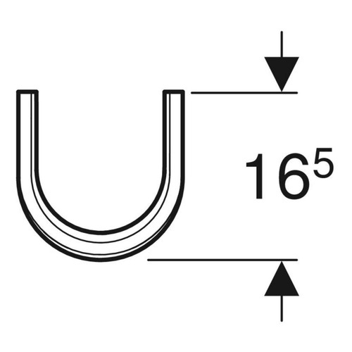 Immagine di Geberit COLIBRI' colonna H.70 cm per lavabo, colore bianco finitura lucido 501.858.00.1