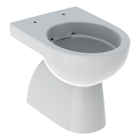 Immagine di Geberit SELNOVA vaso a pavimento a cacciata, con fissaggi nascosti, senza brida e senza sedile, colore bianco finitura lucido 500.399.01.7