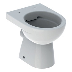 Immagine di Geberit SELNOVA COMPACT vaso a pavimento a cacciata, fissaggio nascosto, senza brida e senza sedile, colore bianco finitura lucido 500.480.01.7