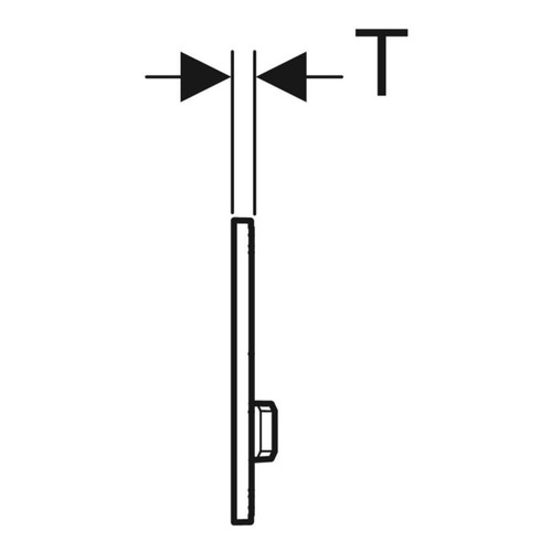 Immagine di Geberit SIGMA50 placca di comando per risciacquo a 2 quantità, piastra base e tasti colore nero finitura cromo, placca di copertura colore nero 115.671.DW.2