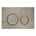 Immagine di Geberit SIGMA50 placca di comando per risciacquo a 2 quantità, piastra base e anelli di design finitura ottone, placca di copertura e tasti finitura cemento 115.652.JV.1