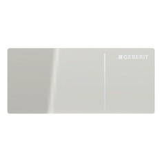 Immagine di Geberit comando a distanza tipo 70 per risciacquo a due quantità per cassetta di risciacquo da incasso sigma 8 cm colore grigio sabbia 115.635.JL.1