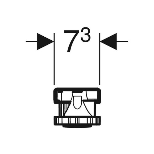 Immagine di Geberit Set piedini Geberit L.80 P.7.3 H.6.2-12 cm, e traverse di fissaggio per piatto doccia in resin stone, fino a 140 cm 554.961.00.1