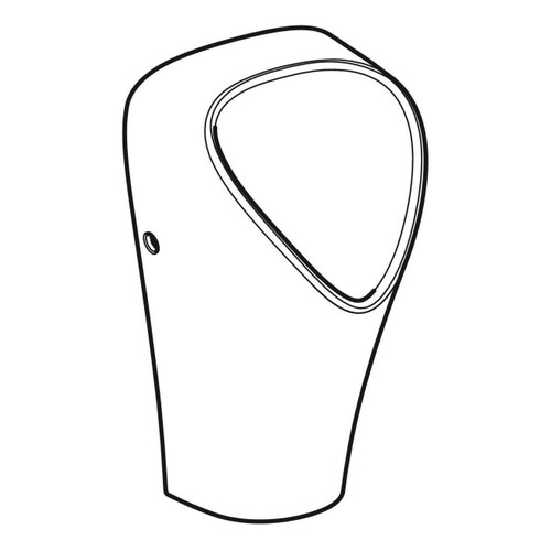 Immagine di Geberit ORINATOIO NARVA sospeso, senza brida, scarico posteriore o in basso, colore bianco finitura lucido 501.657.00.8