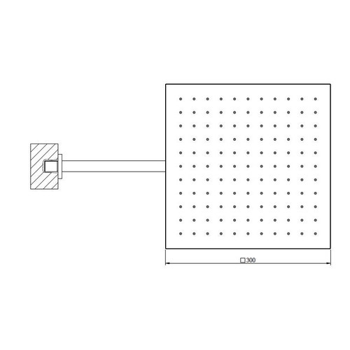 Gessi Emporio Shower Soffione Quadrato Cm Anticalcare Per