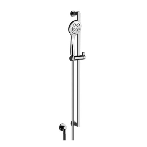Immagine di Gessi EMPORIO SHOWER asta saliscendi con presa acqua, doccetta anticalcare e flessibile 150 cm, finitura cromo 47264#031