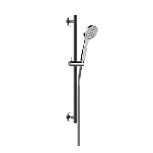 Immagine di Gessi EMPORIO SHOWER asta saliscendi con doccetta anticalcare monogetto e flessibile 150 cm, finitura cromo 47304#031
