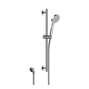 Immagine di Gessi EMPORIO SHOWER asta saliscendi con presa acqua, doccetta anticalcare e flessibile 150 cm, finitura cromo 47306#031