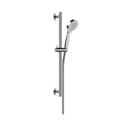 Immagine di Gessi EMPORIO SHOWER asta saliscendi con doccetta anticalcare tre getti e flessibile 150 cm, finitura cromo 47308#031