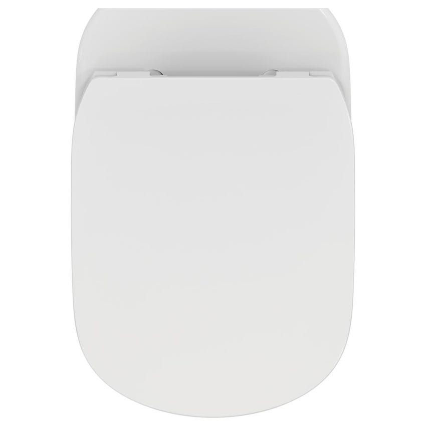 Immagine di Ideal Standard TESI vaso sospeso AquaBlade® con sedile slim con chiusura rallentata e sgancio rapido, colore bianco T354601