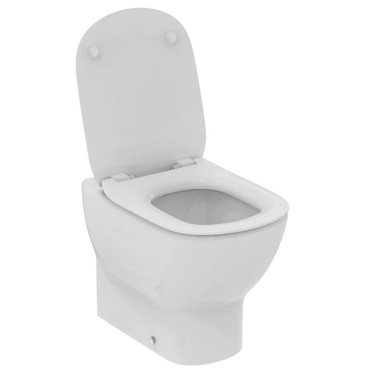 Bianco Ideal Standard T353701 TESI Vaso a terra AquaBlade® universale filo parete completo di sedile slim 