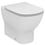 Immagine di Ideal Standard TESI set sanitari a pavimento, vaso AquaBlade® con sedile slim con chiusura rallentata, bidet monoforo con troppopieno, colore bianco finitura lucido T353601-T456901