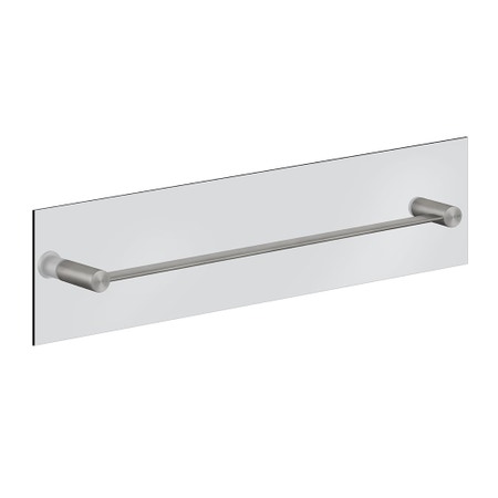 Immagine di Gessi 316 ACCESSORI maniglia e portasalvietta L.60 cm, installazione su vetro, finitura steel brushed 54925#239
