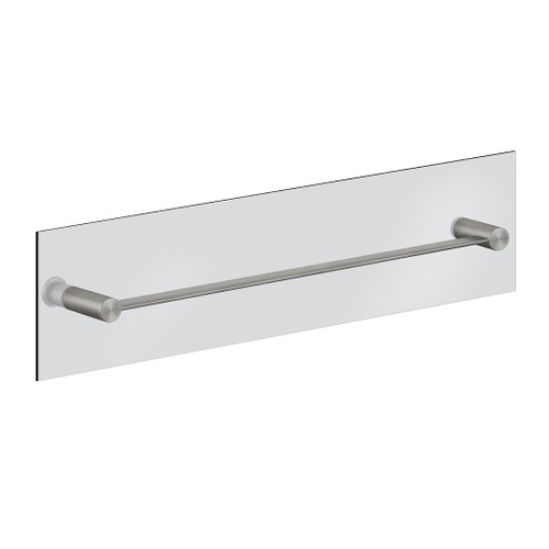 Immagine di Gessi 316 ACCESSORI maniglia e portasalvietta L.60 cm, installazione su vetro, finitura steel brushed 54925#239
