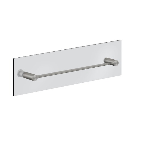 Immagine di Gessi 316 ACCESSORIES maniglia e portasalvietta L.45 cm, installazione su vetro, finitura steel brushed 54923#239