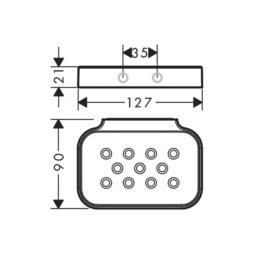 Immagine di Axor UNIVERSAL CIRCULAR piatto porta sapone, finitura cromo 42805000