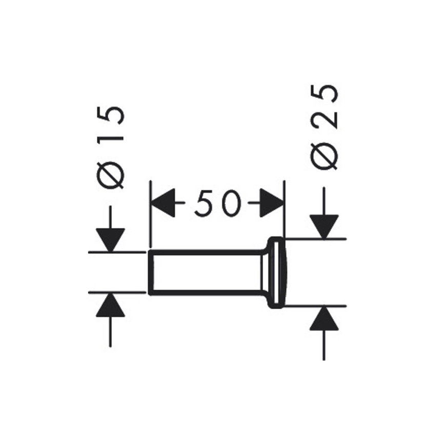 Immagine di Axor UNIVERSAL CIRCULAR gancio porta asciugamani, finitura cromo 42811000
