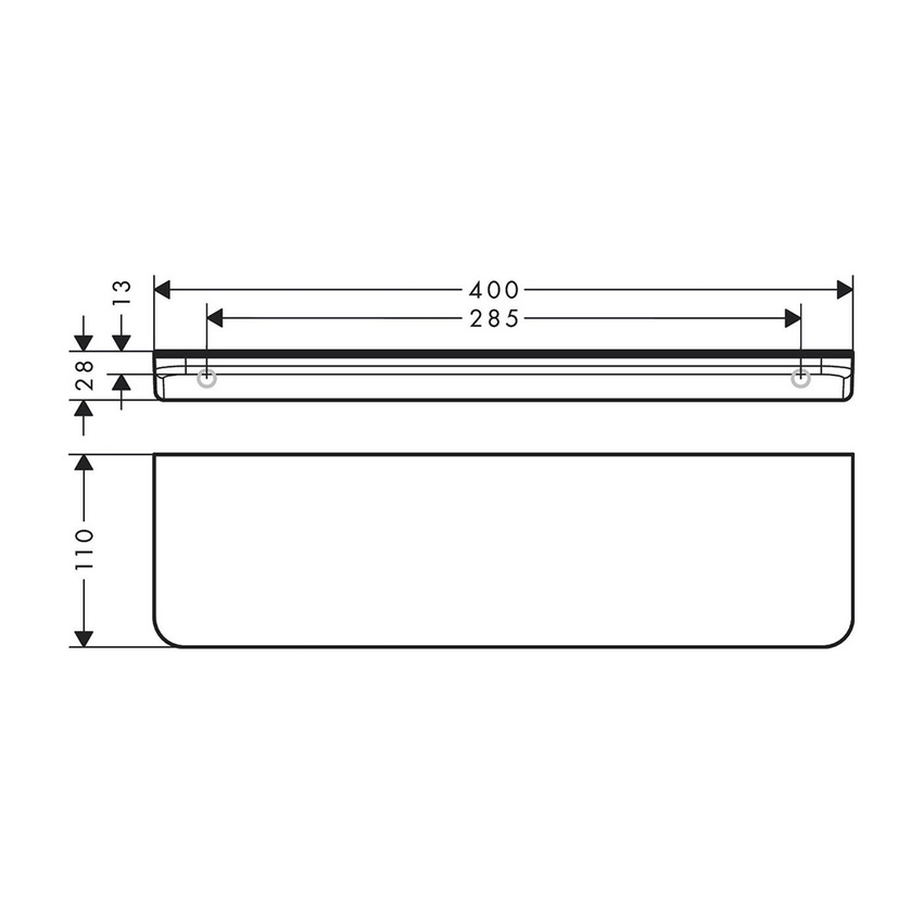 Immagine di Axor UNIVERSAL CIRCULAR mensola, finitura cromo 42844000