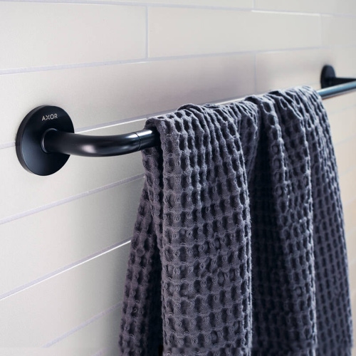 Immagine di Axor UNIVERSAL CIRCULAR sbarra porta asciugamano L.60 cm, colore nero finitura opaco 42860670