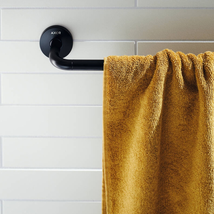 Immagine di Axor UNIVERSAL CIRCULAR sbarra porta asciugamano L.60 cm, colore nero finitura opaco 42860670