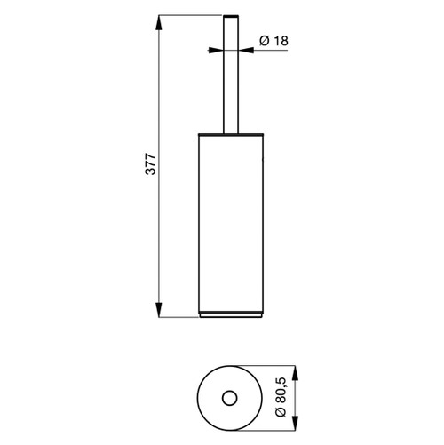 Immagine di Ideal Standard CONNECT porta scopino, finitura cromo N1396AA