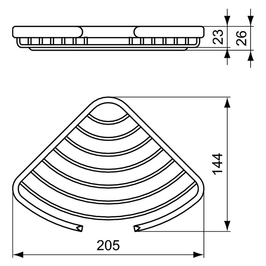 Immagine di Ideal Standard CONNECT portasapone angolare, finitura cromo A9157AA