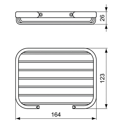 Immagine di Ideal Standard CONNECT portasapone rettangolare, finitura cromo A9158AA