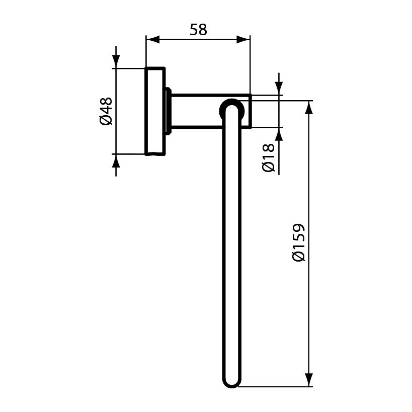 Immagine di Ideal Standard IOM portasciugamani ad anello, finitura cromo A9130AA