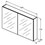 Immagine di Ideal Standard Specchio contenitore L.120 H.70 P.17 cm, finitura alluminio T3593AL