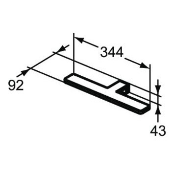 Immagine di Ideal Standard lampada a LED da 34 cm, finitura cromo T2907AA