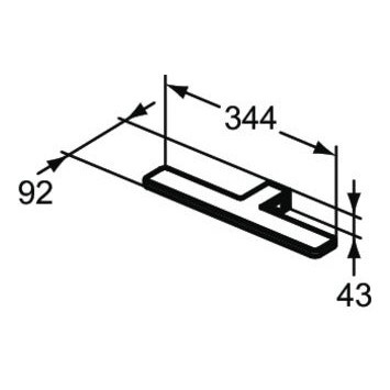 Immagine di Ideal Standard lampada a LED da 34 cm, finitura cromo T2907AA