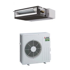 Immagine di Mitsubishi SEZ-M Canalizzabile compatta Climatizzatore canalizzabile monosplit inverter | unità esterna 6.1 kW unità interna 21000 BTU SUZ-M60VA+SEZ-M60DA2