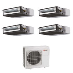 Immagine di Mitsubishi SEZ-M Canalizzabile compatta R32 Climatizzatore canalizzabile quadri split inverter | unità esterna 7.2 kW unità interne 9000+9000+9000+9000 BTU MXZ-4F72VF+SEZ-M[25|25|25|25]DA2