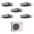 Immagine di Mitsubishi SEZ-M Canalizzabile compatta R32 Climatizzatore canalizzabile penta split inverter | unità esterna 10.2 kW unità interne 9000+9000+9000+9000+9000 BTU MXZ-5F102VF+SEZ-M[25|25|25|25|25]DA2